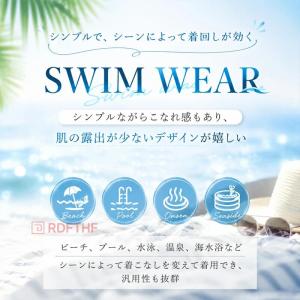 レディース ワンピース水着 体型カバー 大きい...の詳細画像1