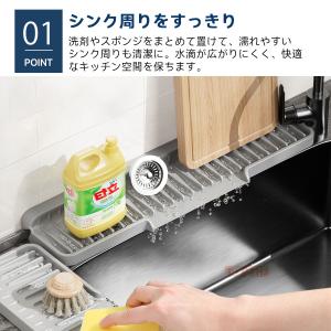 蛇口マット シリコンマット 水切りマット シン...の詳細画像1