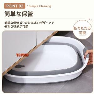 折りたたみ ベビーバス ペットバス ソフトタブ...の詳細画像3
