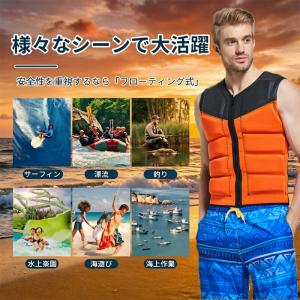 ライフジャケット 大人用 男女兼用 フローティ...の詳細画像1