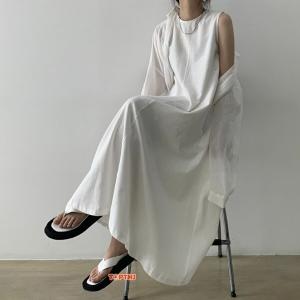 綿麻リネン ワンピース レディース マキシ丈 ...の詳細画像3