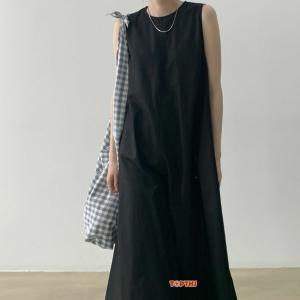 綿麻リネン ワンピース レディース マキシ丈 ...の詳細画像4