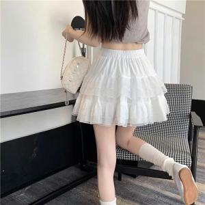 ミニスカート レディース ペチコート風 レース...の詳細画像5