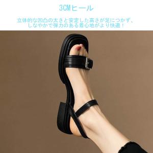 サンダル レディースサンダル ストラップ オー...の詳細画像2