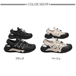 メンズ スニーカーサンダル 軽量 通気性 速乾...の詳細画像1