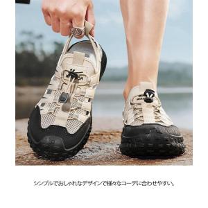 メンズ スニーカーサンダル 軽量 通気性 速乾...の詳細画像2
