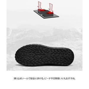 メンズ スニーカーサンダル 軽量 通気性 速乾...の詳細画像3