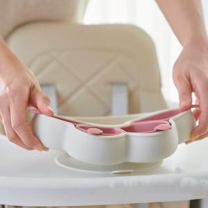 ベビー食器 吸盤付き 離乳食プレート 猫型デザ...の詳細画像3
