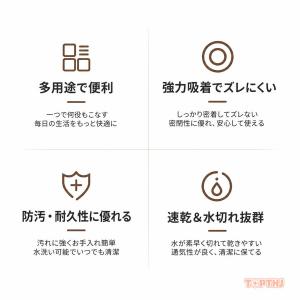 シリコン水切りマット 大判 傾斜排水設計 排水...の詳細画像1