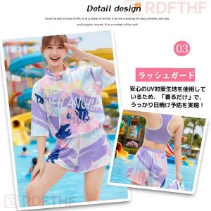 水着 タンキニ 女の子 露出控え uvカット ...の詳細画像3