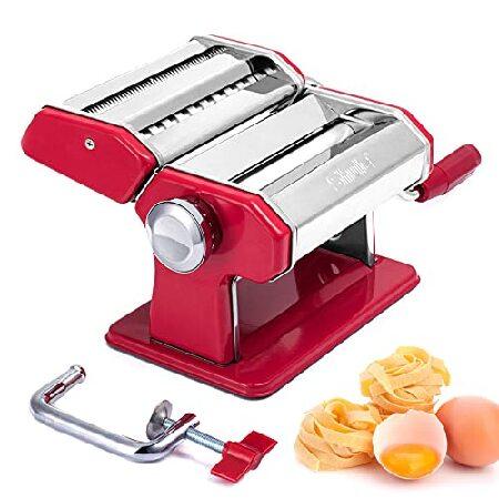 Shule Pasta Maker Machine Stainless Steel Adjustab...