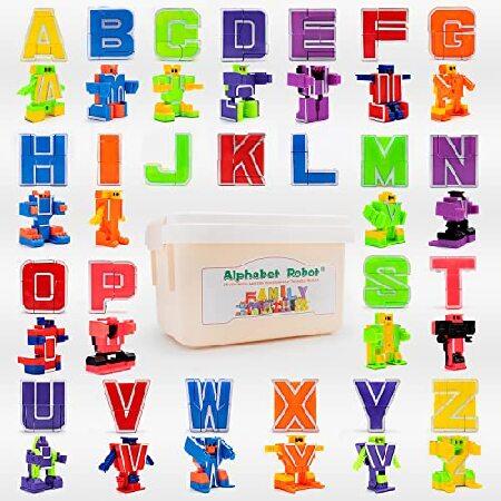 26 Pieces Alphabet Robot Toys for Kids Alpha-Bots ...