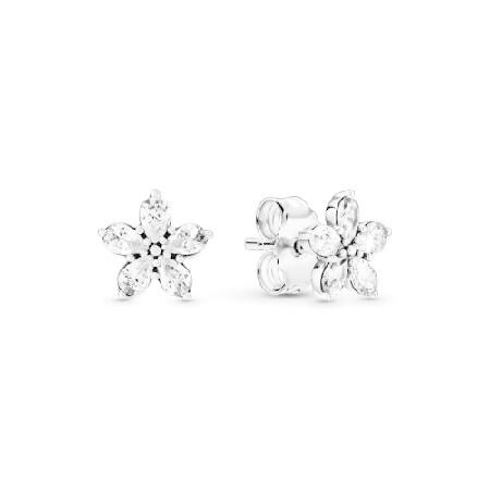 Pandora Snowflakes Earrings 299239C01 woman silver