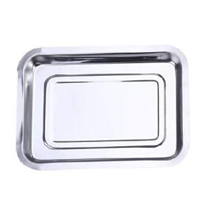Cabilock Oven Pans Stainless Steel Baking Tray Steel Baking Pans Sheet Cookie Sheet Pan Serving Platter Tray for Oven Mirrored Tray｜omssstore