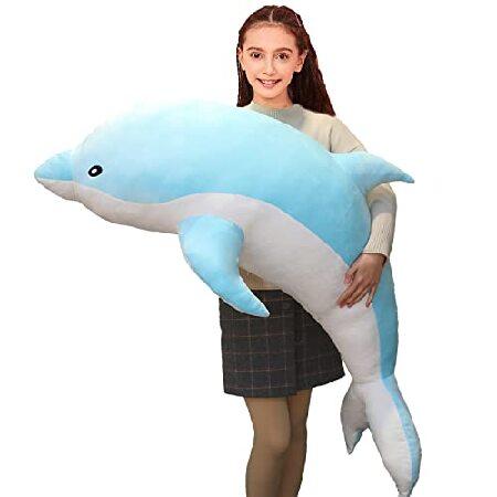 Dolphin Stuffed Animals Plush Pillow Super Soft Se...