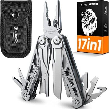 Multitool, 17-in-1 Multitools Pliers with Nylon Sh...