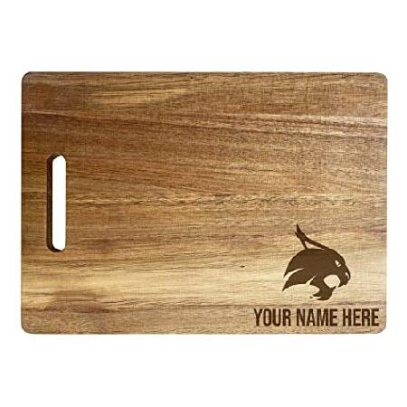 Texas State Bobcats Custom Engraved Wooden Cutting...