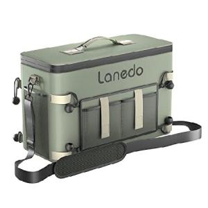 Lanedo 34缶 折りたたみ式ソフトサイドクーラー ソフトアイスバッグ 漏れ防止 ビーチクーラー アイスチェスト ポータブルトラベルクーラー フードショッピング/｜omssstore