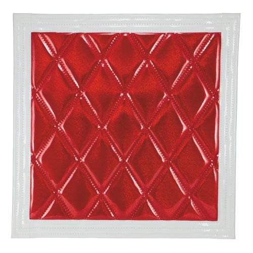直送品 ジェットイノウエ ウレタン入り泥除け［綺羅］Wステッチ 400×430 レッド/ホワイト 縦...