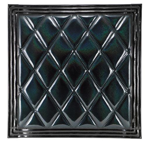 直送品 ジェットイノウエ ウレタン入り泥除け［綺羅］Wステッチ 450×430 ブラック/ブラック ...