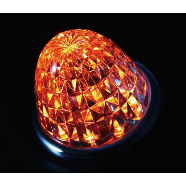 メーカー直送 ジェットイノウエ クイーン スターライトバスマーカーランプ クリアレンズ 紅茶色 53...