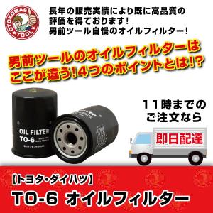 オイルフィルター TO-6　JAPAN MAX  トヨタ・ダイハツ　オイルエレメント　オイル濾過｜omt-store