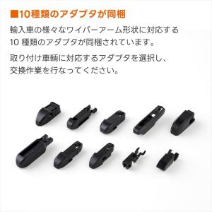 輸入車エアロフラットワイパー車種用SET ※m...の詳細画像4