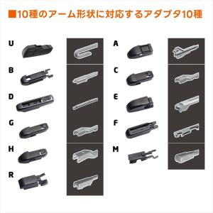 輸入車エアロフラットワイパー車種用SET ※m...の詳細画像5