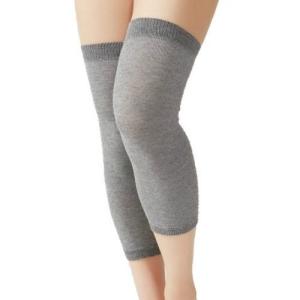 膝サポーター セルヴァン 遠赤シルク グレー M-L LL 2枚組