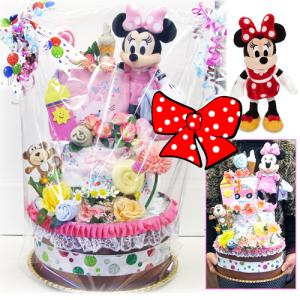 おむつケーキ ディズニー 出産祝い 女の子 ミ...の詳細画像3