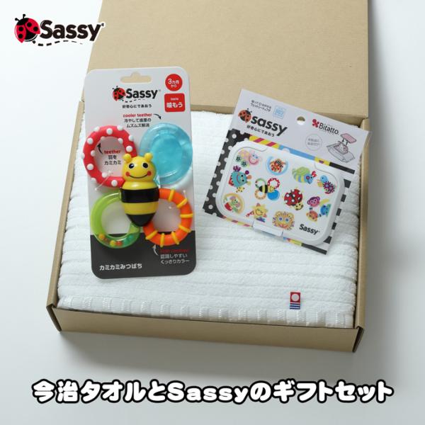 出産祝い 出産祝 Sassy 今治 バスタオル 名入れ刺繍 男の子 女の子 新生児 赤ちゃん 名前入...