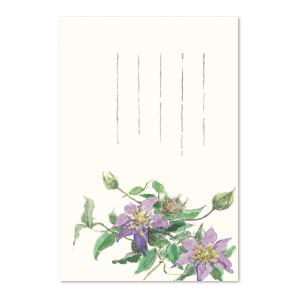 絵葉書 おしゃれ 和紙 季節の絵はがき 端午 初夏 クレマチス