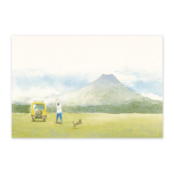 絵葉書 ポストカード 夏 季節のはがき 夏の休息 おしゃれ 和紙 手紙 富士山 暑中見舞い 残暑 イ...