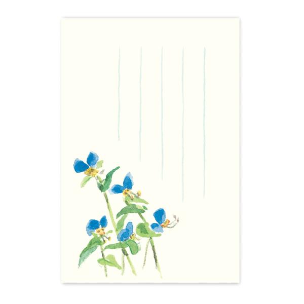 絵葉書 ポストカード 夏 季節のはがき つゆくさ おしゃれ 和紙 手紙 暑中見舞い 残暑 ギフト お...