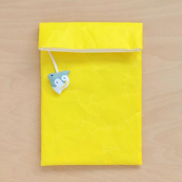 朱印帳 袋 おしゃれ 和紙 めでたや 御朱印帳袋 黄 ちどり/ネコポス対応