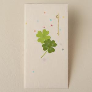 祝儀袋 おしゃれ お祝い 和紙 切り絵のし袋 クローバー