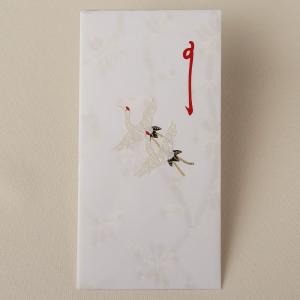 祝儀袋 おしゃれ お祝い 和紙 切り絵のし袋 めおと鶴