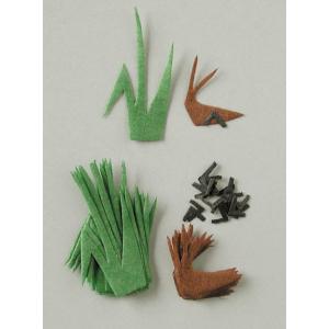 切り絵 オリジナル カード 手紙 かわいい おしゃれ 手作り クラフト 和紙パーツ 秋 鈴虫/ネコポ...