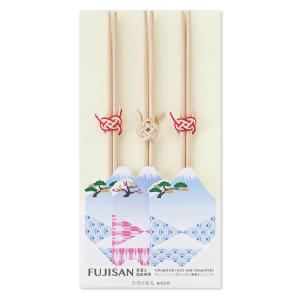 祝い箸 おしゃれ 和紙 縁起物 富士山箸置き 祝箸セット