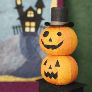 置き飾り おしゃれ 和紙 仮装 ハロウィン インテリア ミニチュア パンプキンランタン