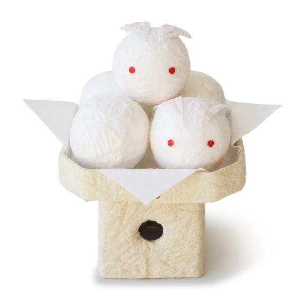 お月見飾り 団子 置物 おしゃれ【うさぎだんご】和紙 雑貨 インテリア 秋 日本製 リビング 玄関 ...