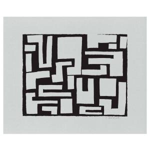 菅井 汲 「crossing 5」 シルクスクリーン 版画 絵画 現代アート