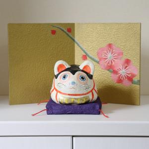 めでたや お多福 張り子 おかめ 特大 和紙 インテリア おしゃれ お正月