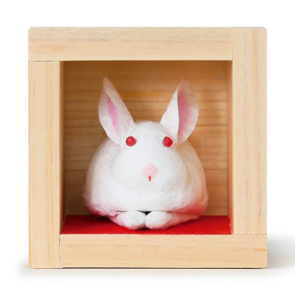 干支の置物 卯 おしゃれ 歳ます お多福うさぎ 正月飾り 和紙 雑貨 日本製 リビング 玄関 インテ...