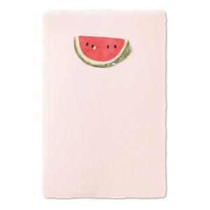 めでたや 絵葉書 おしゃれ 和紙 ちぎり絵はがき 夏 赤い金魚 手漉き