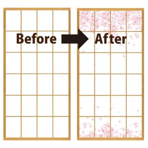 プリント デザイン DECO障子紙 春柄 桜 ...の詳細画像3