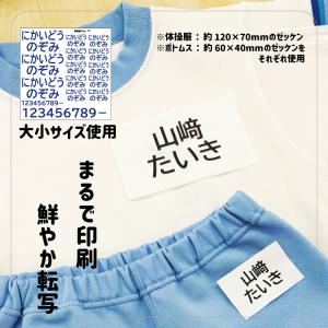 グッドネーム ゼッケン用 アイロン転写 お名前...の詳細画像2