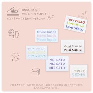 グッドネーム アイロン転写 お名前シール 布用...の詳細画像3