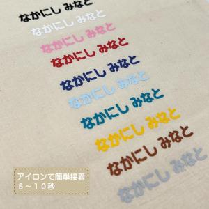 アイロンで貼るお名前ステッカー (文字のみ)選...の詳細画像2