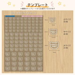A5シート 白い文字の透明タイプのお名前シール...の詳細画像4